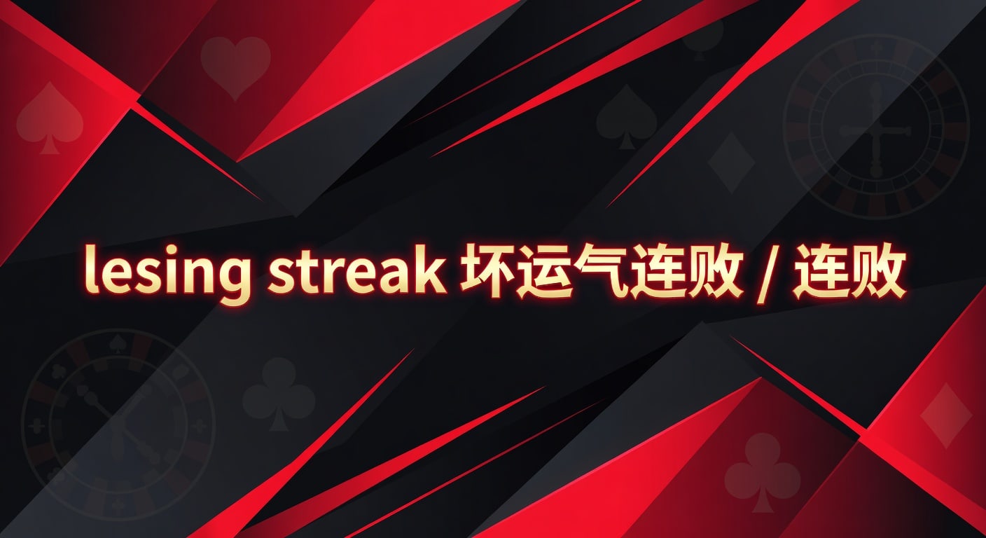 losing streak 坏运气连败：原因、识别与应对