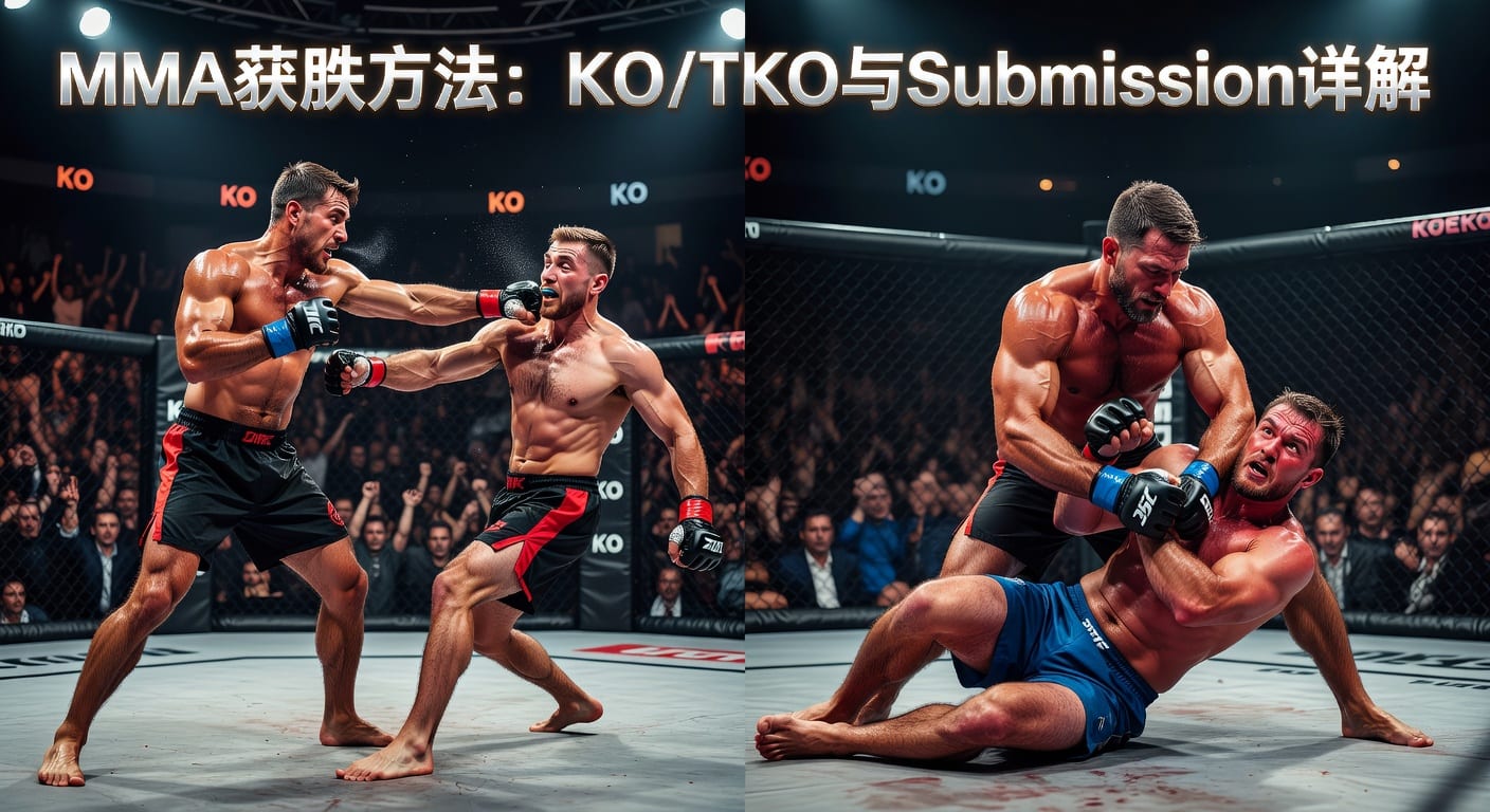 MMA方法：KO/TKO 与 Submission 解读